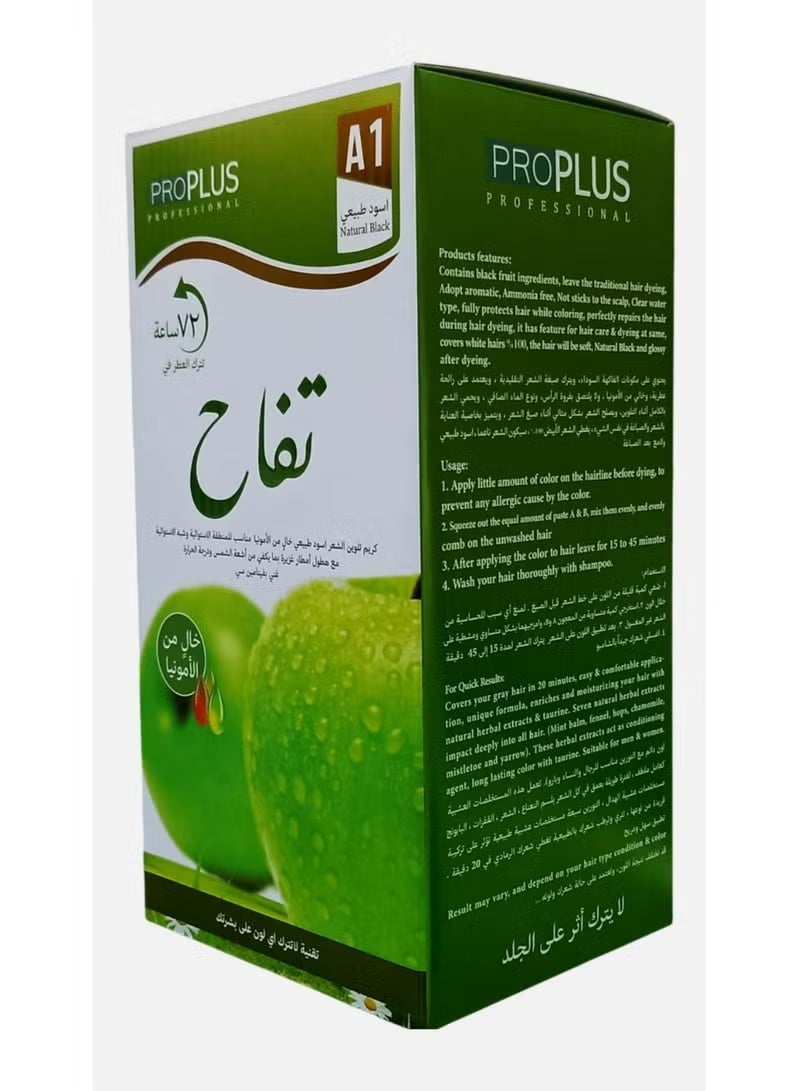 Pro Plus Professional Ammonia free Black Hair Cream 500 + 500 ml A1 - Image 3